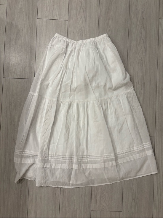 Uniqlo Dresses & Skirts - Uniqlo White Tiered Maxi Skirt